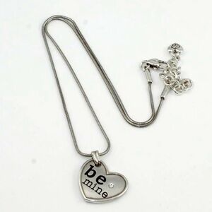 Brighton Be Mine Hugs & Kisses Heart Reversible Pendant Necklace Valentine 2369